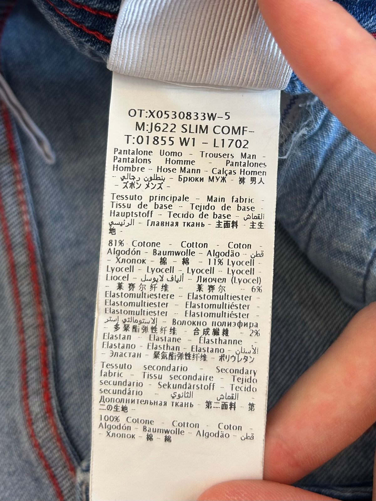 Jacob Cohën jeans - 622 Slim Comfort Red Patch