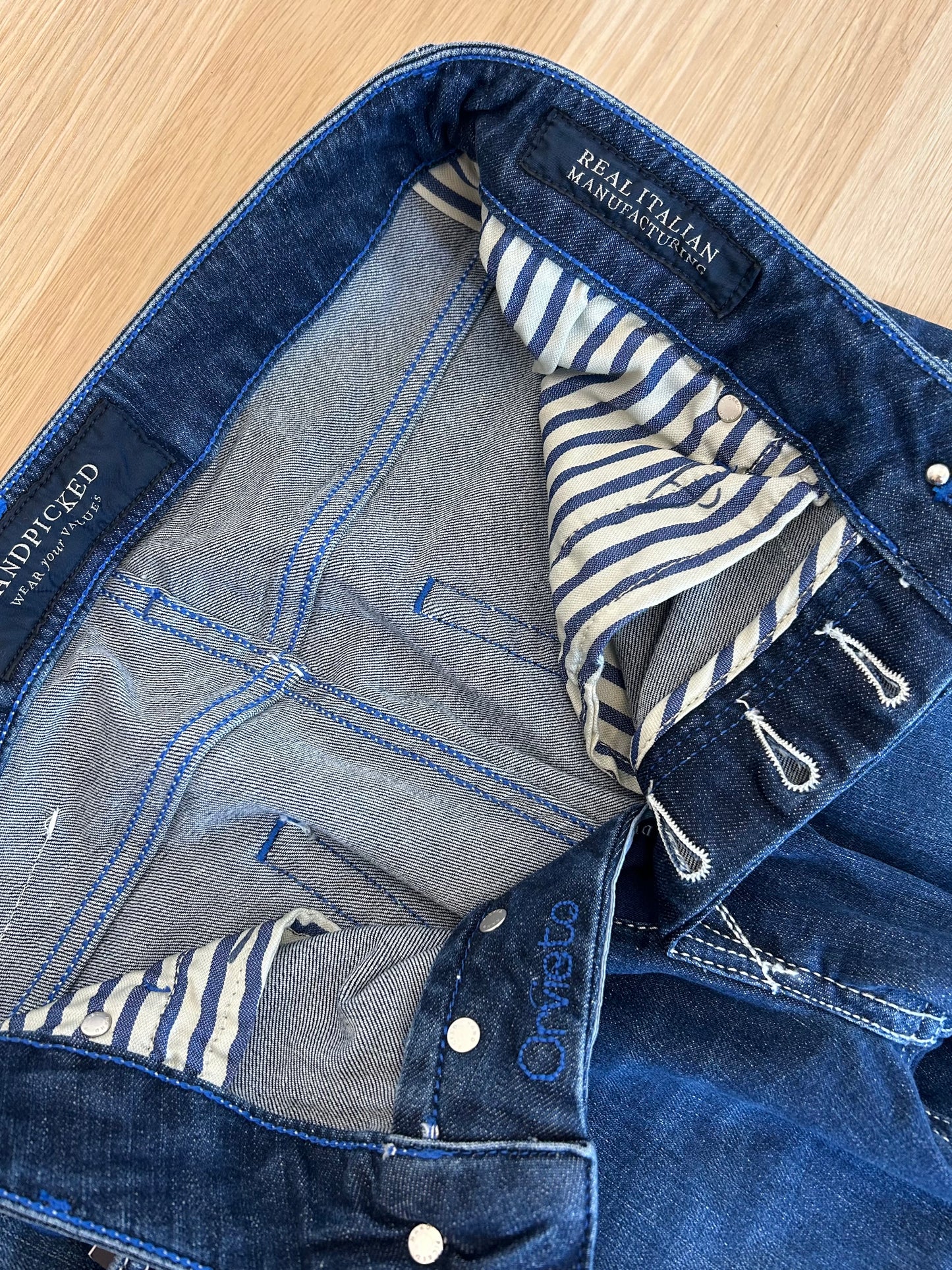 Handpicked jeans - Orvieto Cream Patch