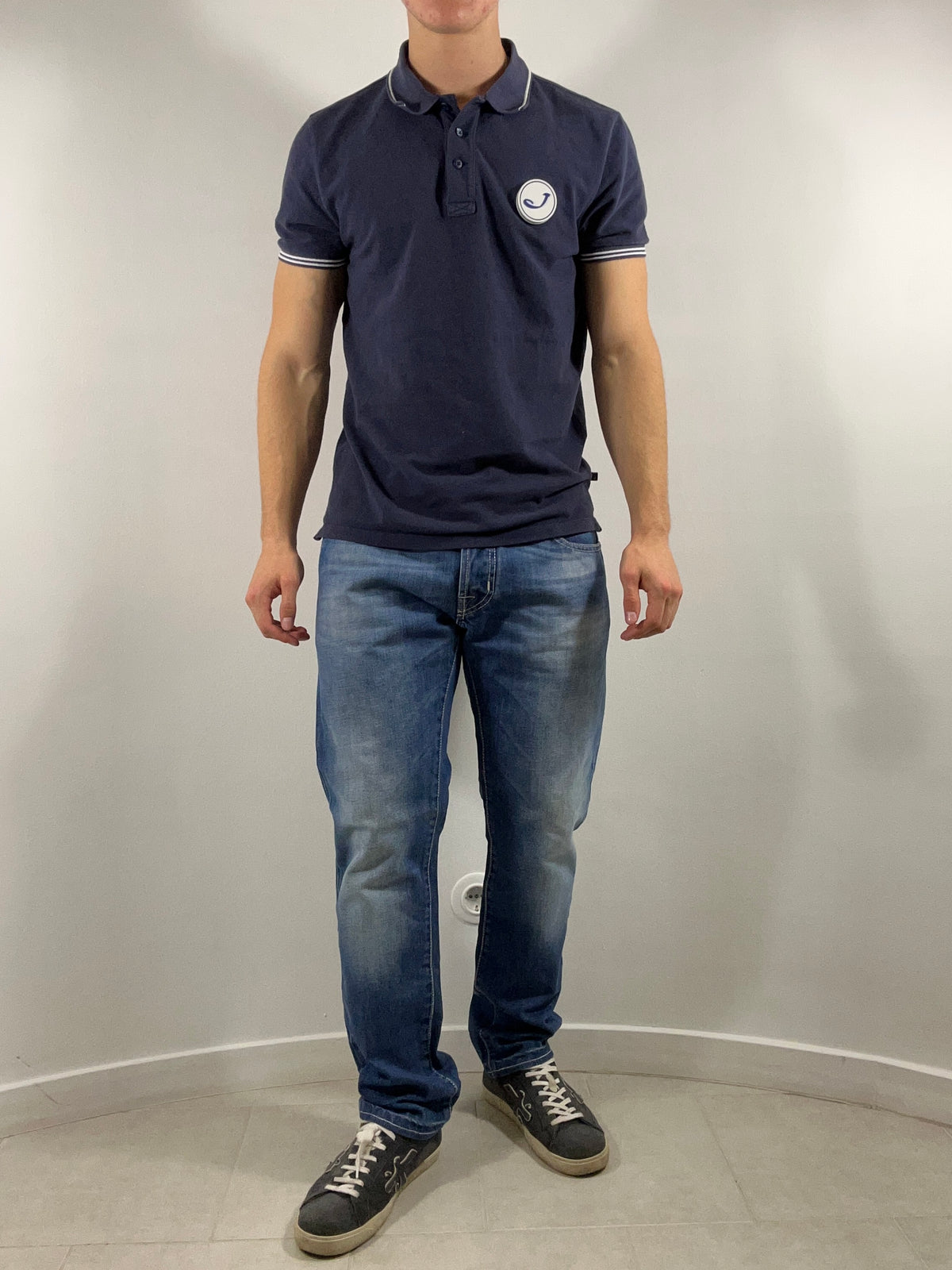 Jacob Cohën jeans - 622 White Patch Mid Blue Wash