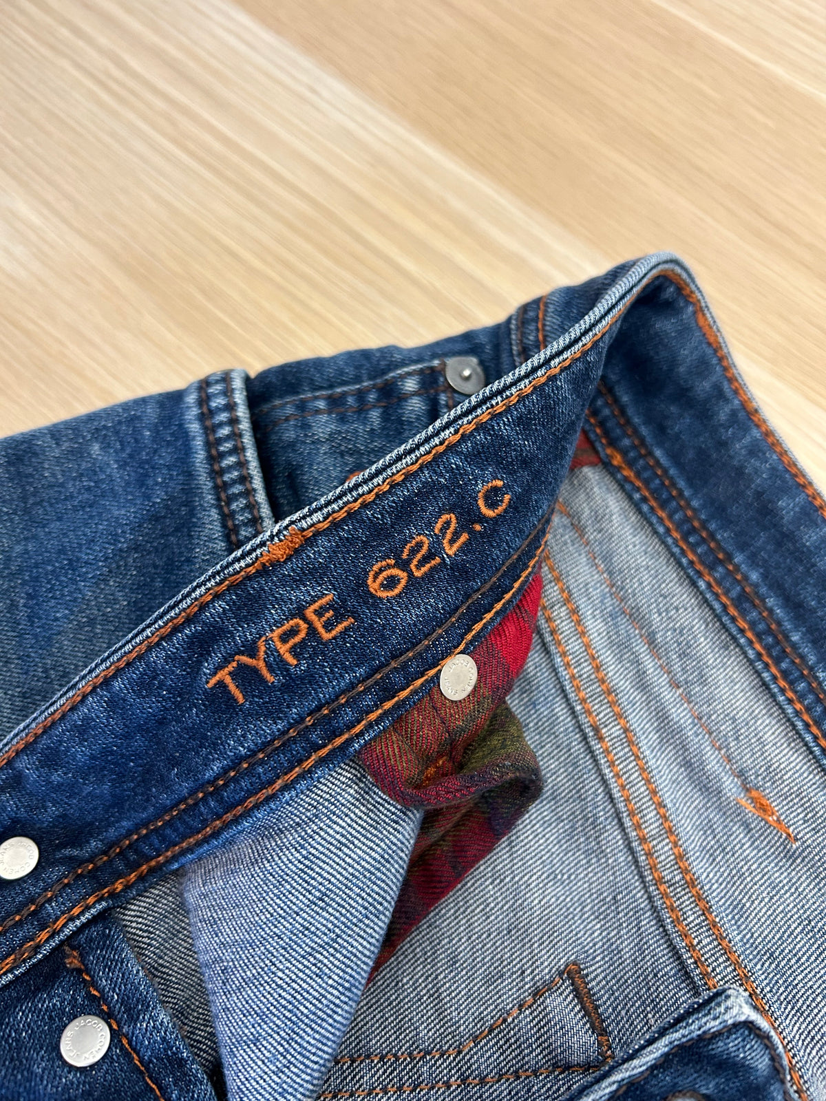 Jacob Cohën jeans - PW622 Comfort Orange Patch Dark Blue Wash