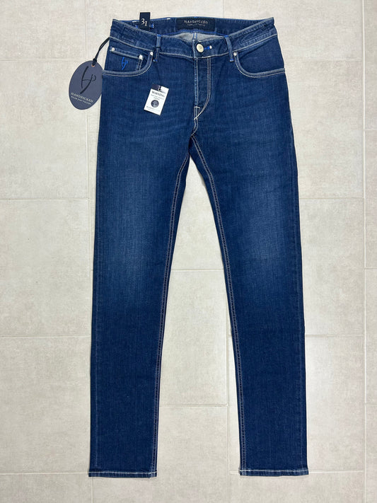 Handpicked jeans - Orvieto White Patch Dark Blue Wash