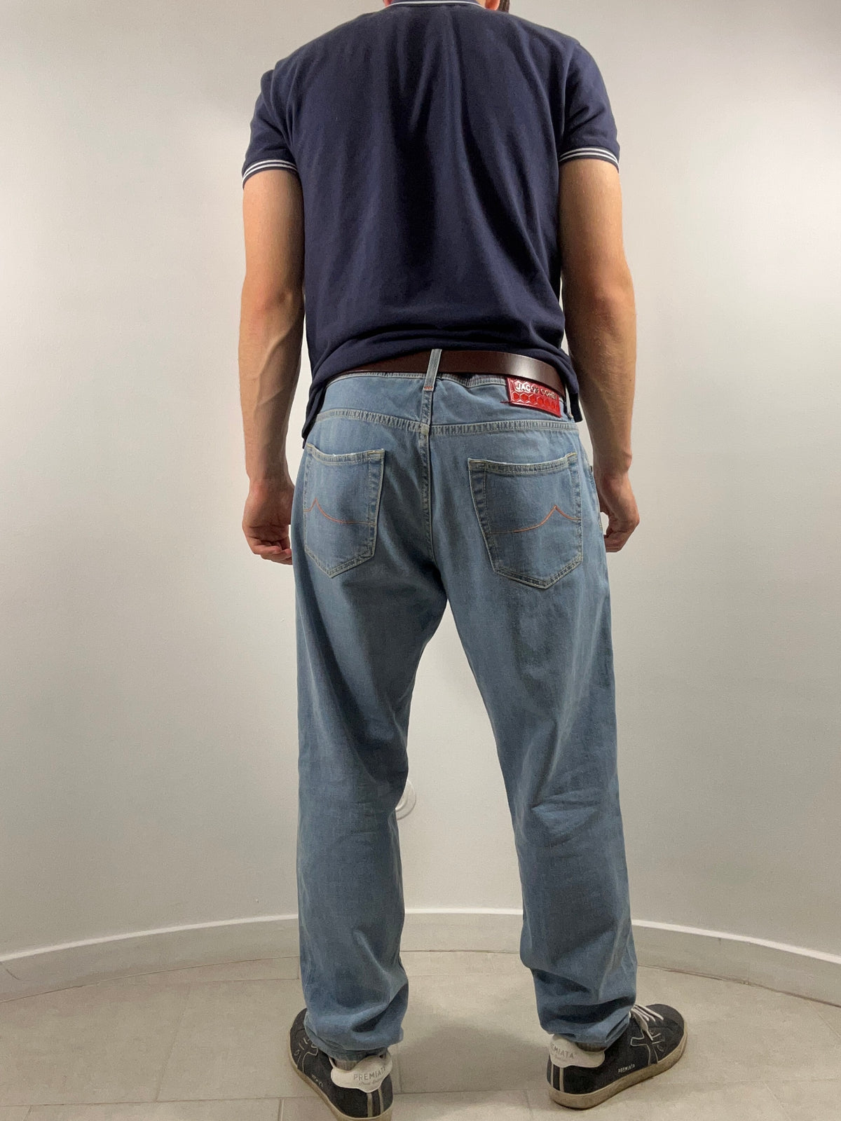 Jacob Cohën jeans - Nick Slim Red Patch Light Blue Wash