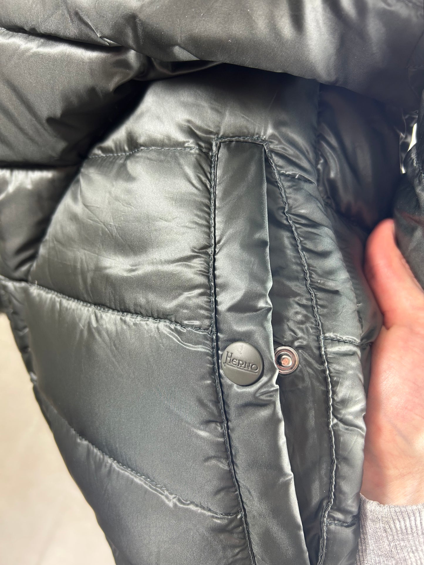 Herno Reversible Jacket - Navy/Khaki
