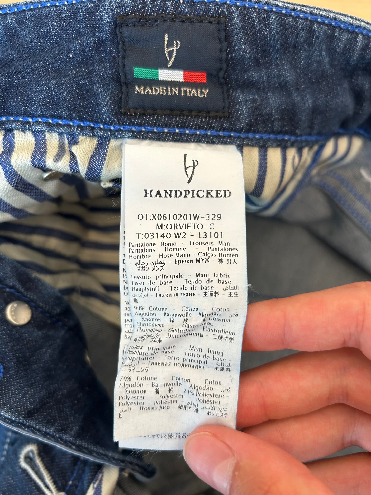 Handpicked jeans - Orvieto Cream Patch