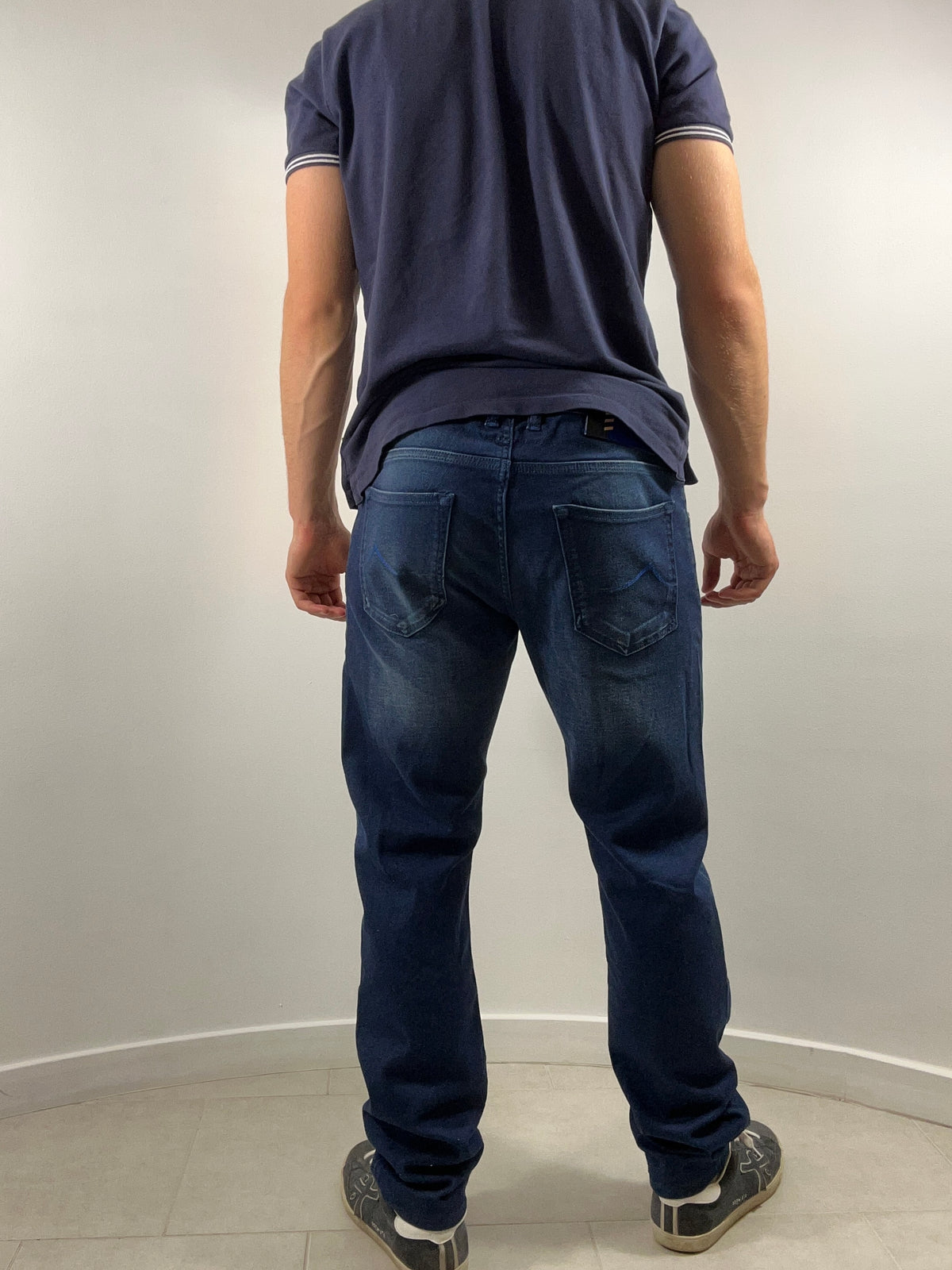 Jacob Cohën jeans - 688 Limited Edition Patchwork Patch Dark Blue Wash