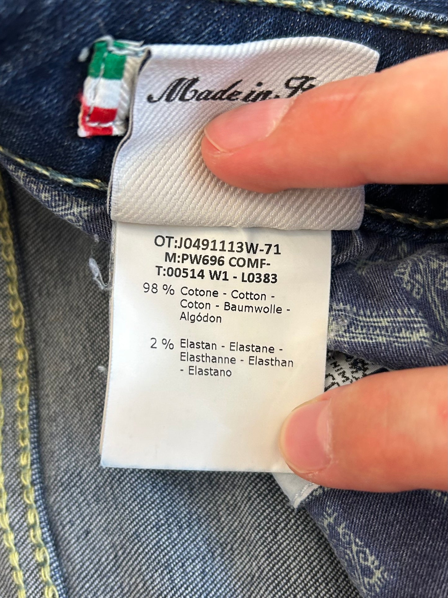 Jacob Cohën jeans - PW696 Comfort Yellow Patch