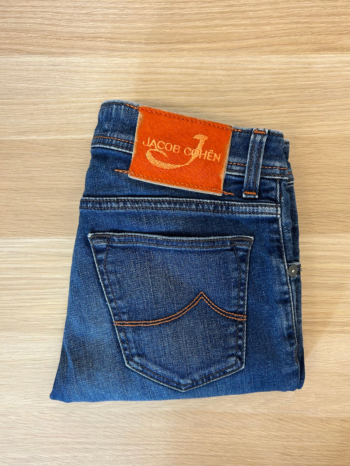 Jacob Cohën jeans - PW622 Comfort Orange Patch Dark Blue Wash