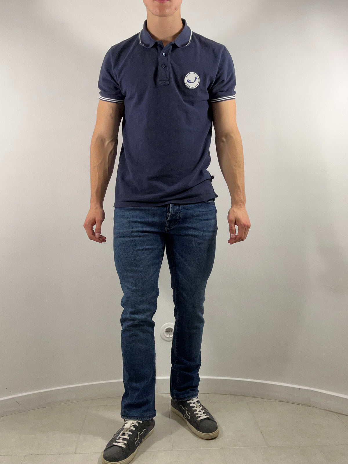 Jacob Cohën jeans - PW622 Comfort Orange Patch Dark Blue Wash