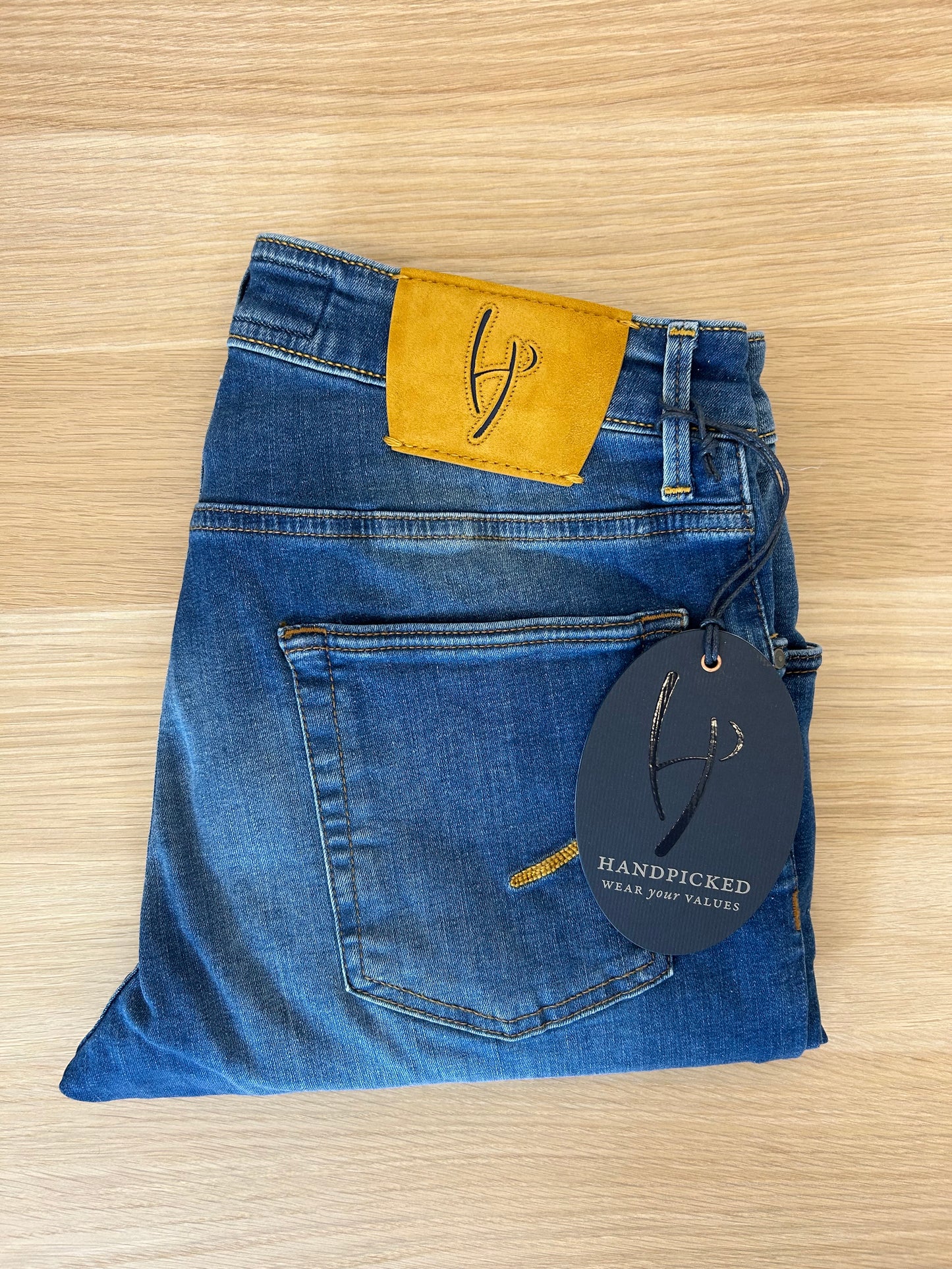 Handpicked jeans - Orvieto Mustard Patch