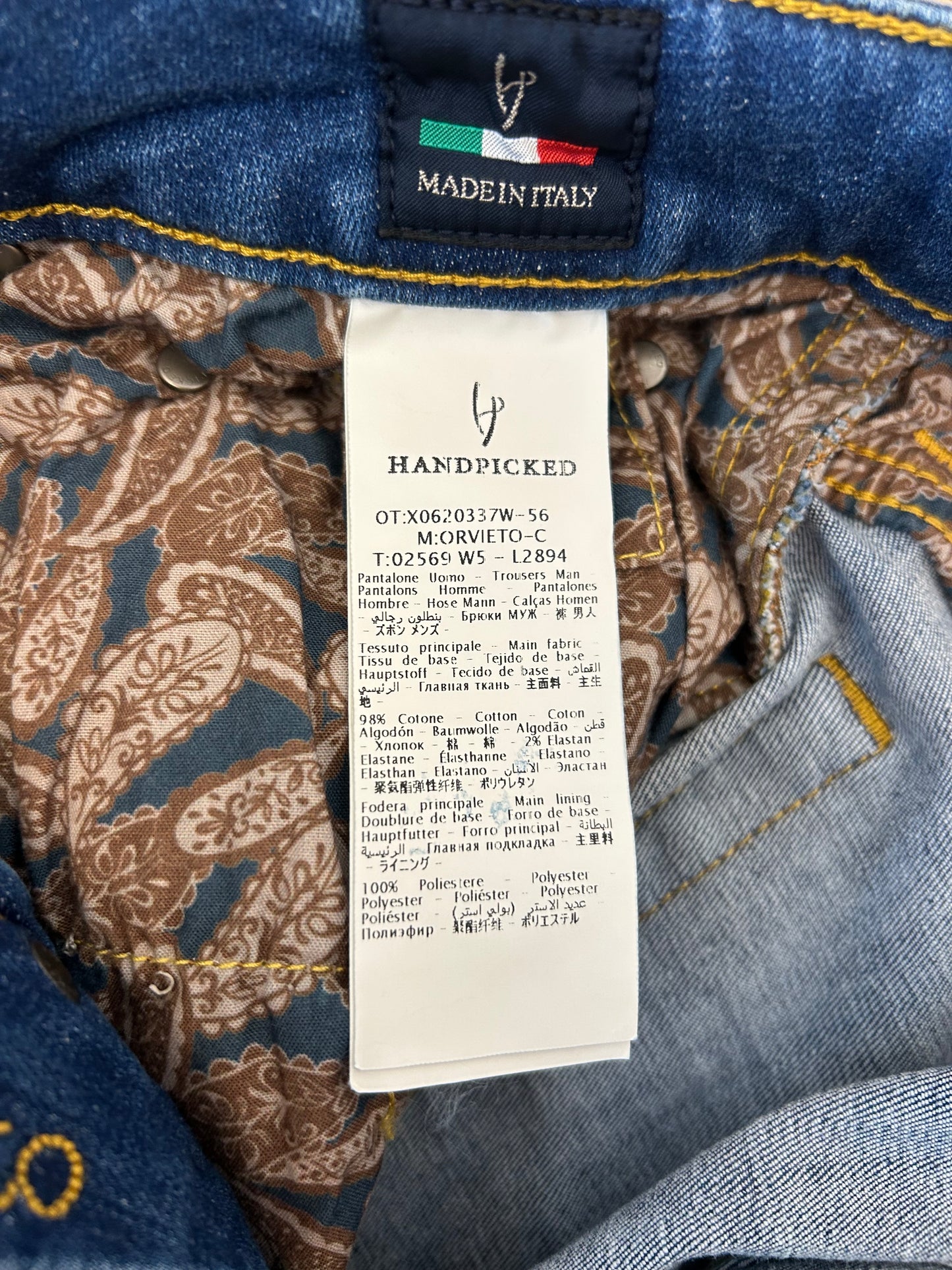 Handpicked jeans - Orvieto Mustard Patch