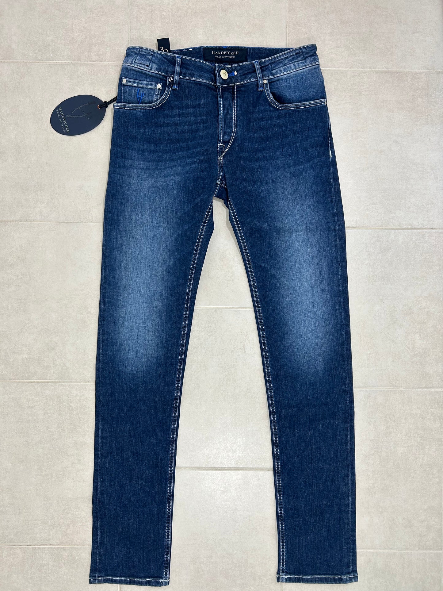 Handpicked jeans - Orvieto Cream Patch