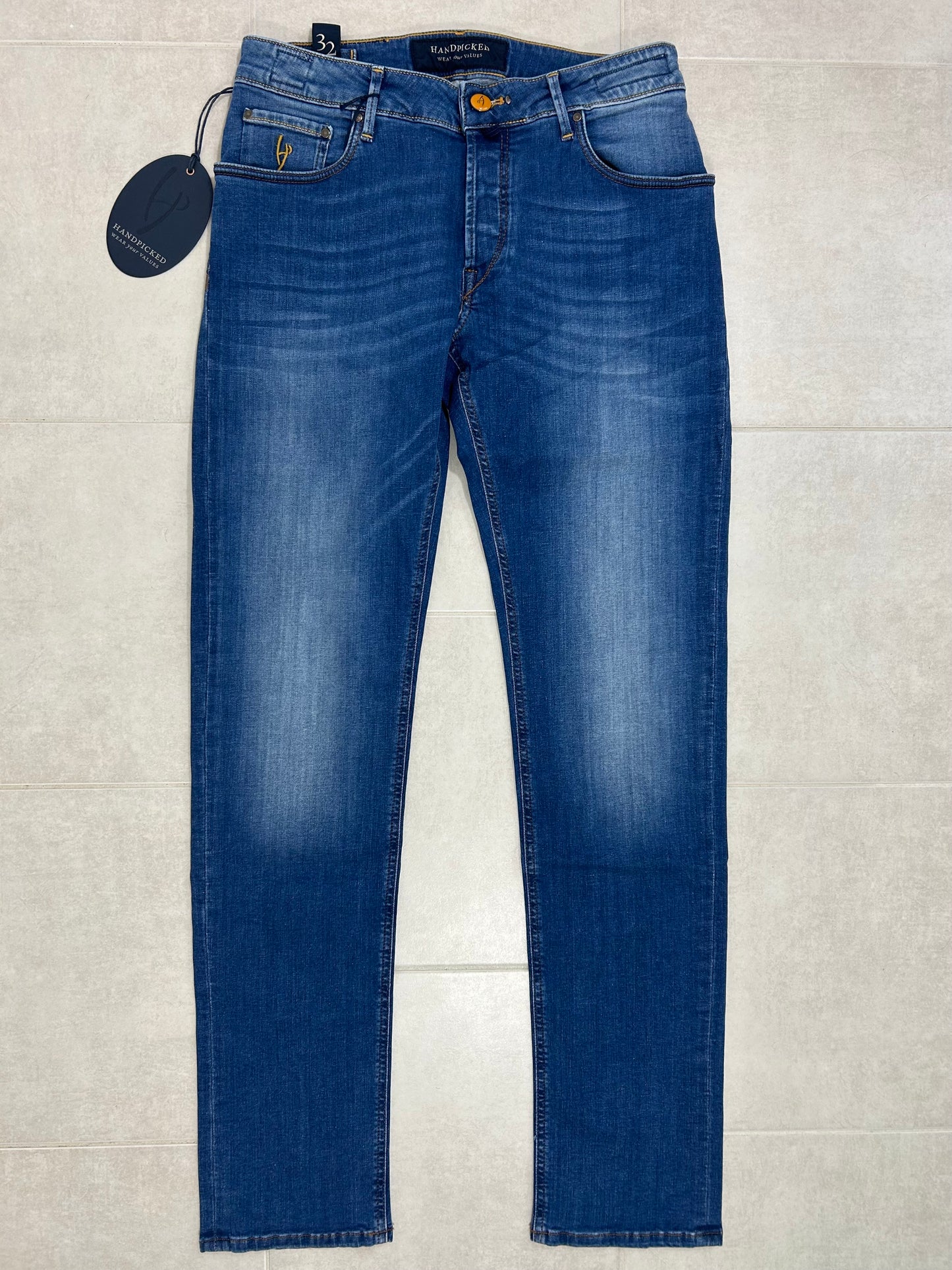 Handpicked jeans - Orvieto Mustard Patch