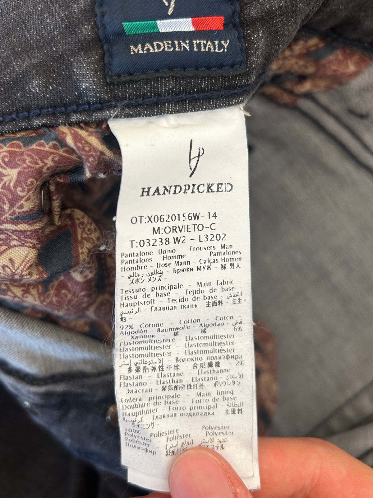 Handpicked jeans - Orvieto Charcoal Wash