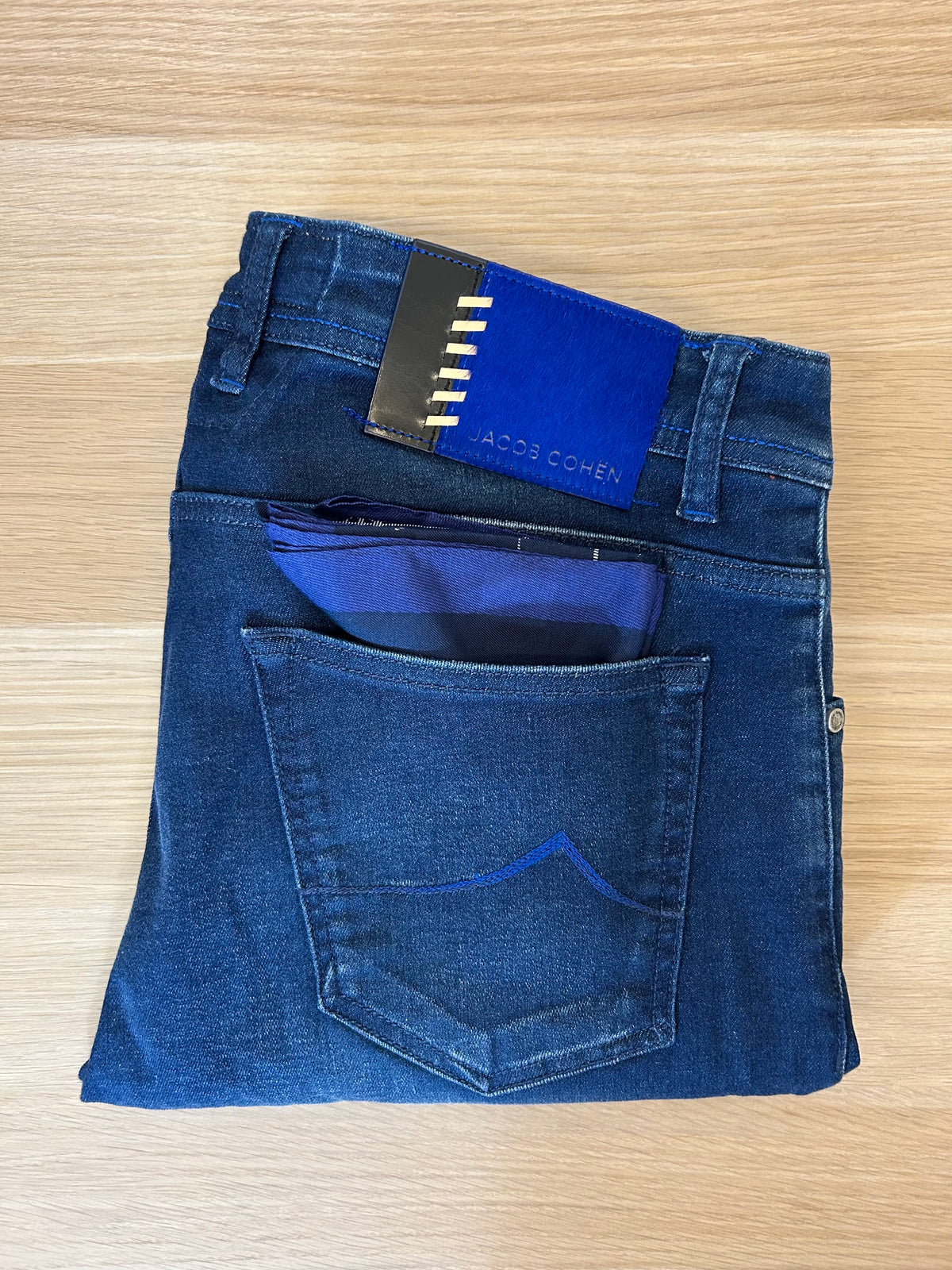 Jacob Cohën jeans - 688 Limited Edition Patchwork Patch Dark Blue Wash