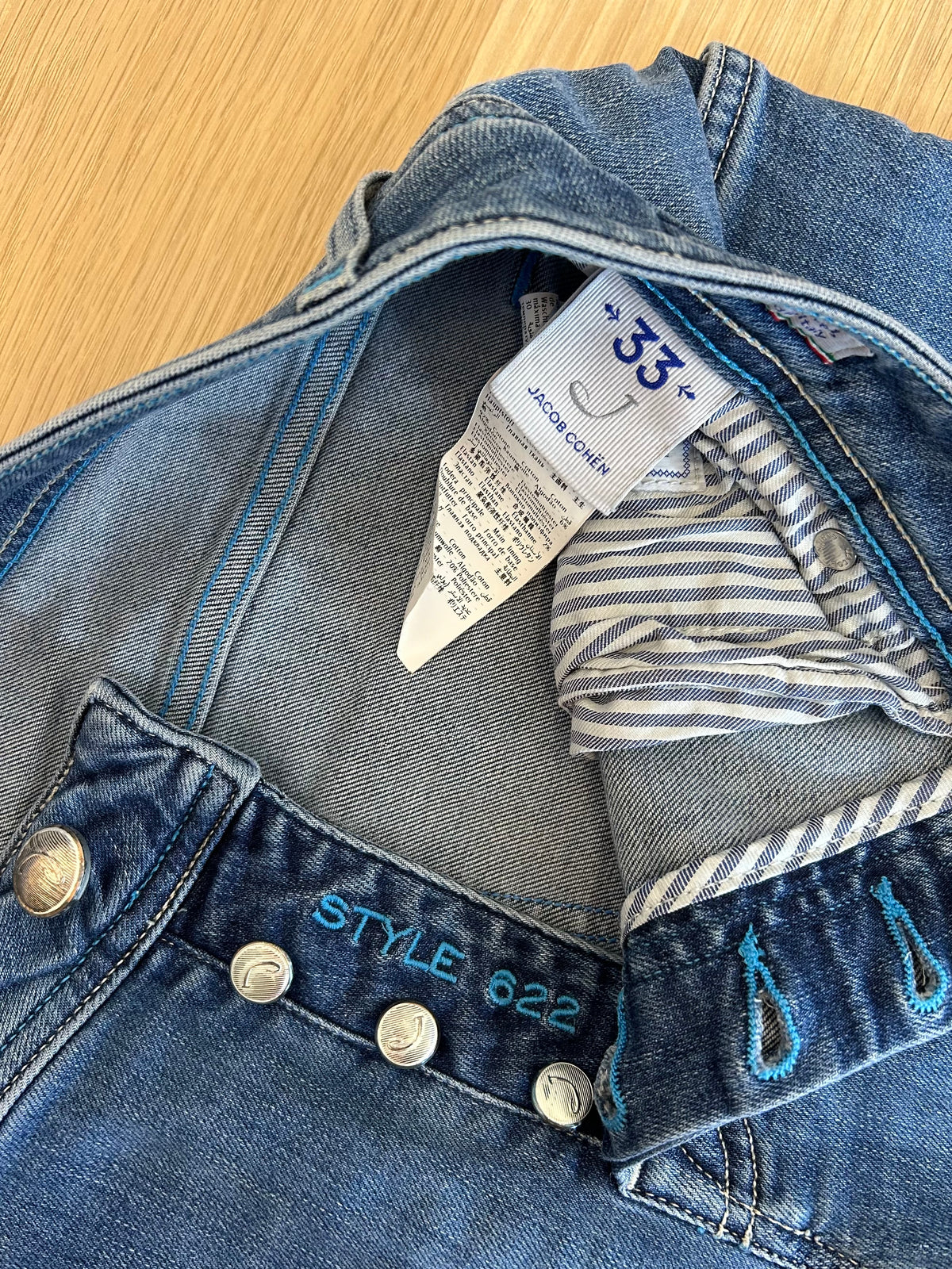 Jacob Cohën jeans - 622 Slim Comfort Turquoise Patch