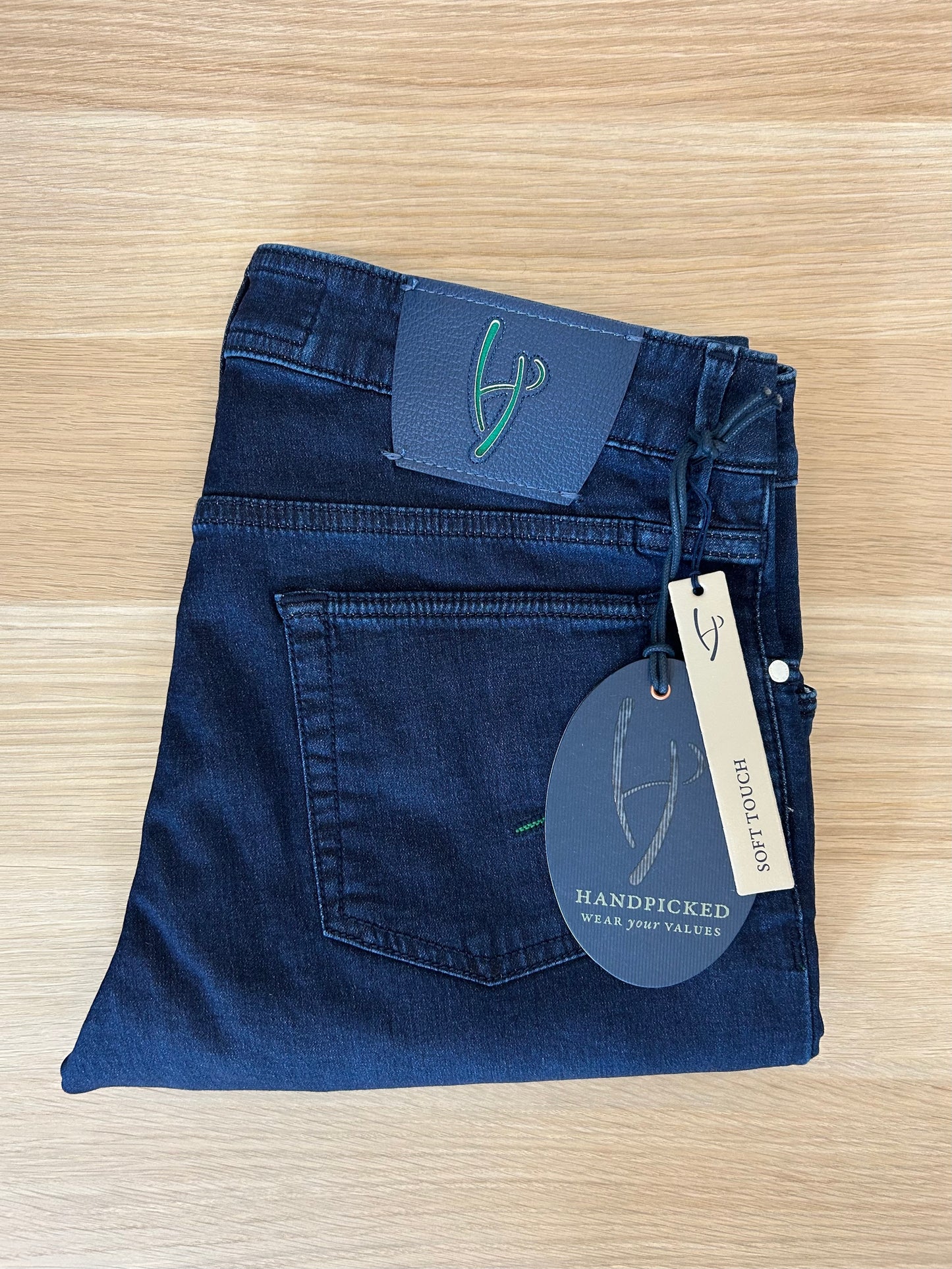Handpicked jeans - Orvieto Green Stitch