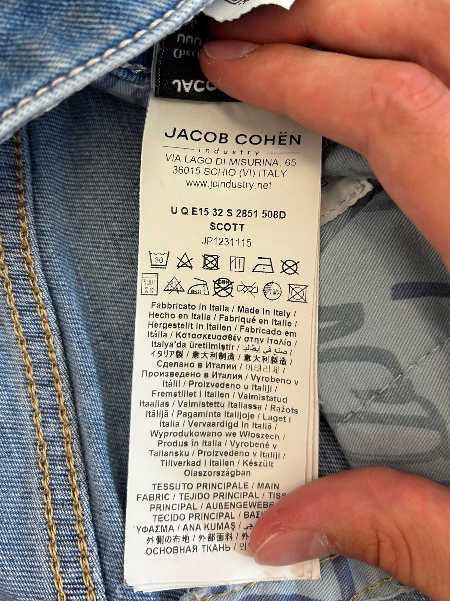 Jacob Cohën jeans - Scott Washed Light Blue