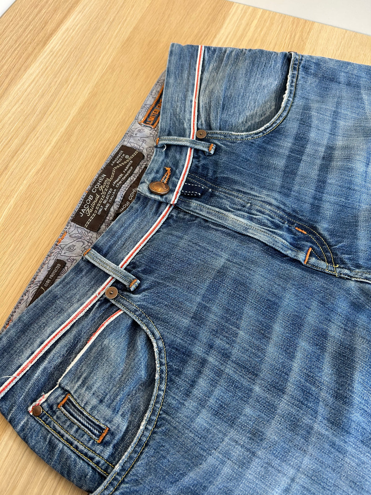Jacob Cohën jeans - 688 Prince Limited Selvedge Orange Patch