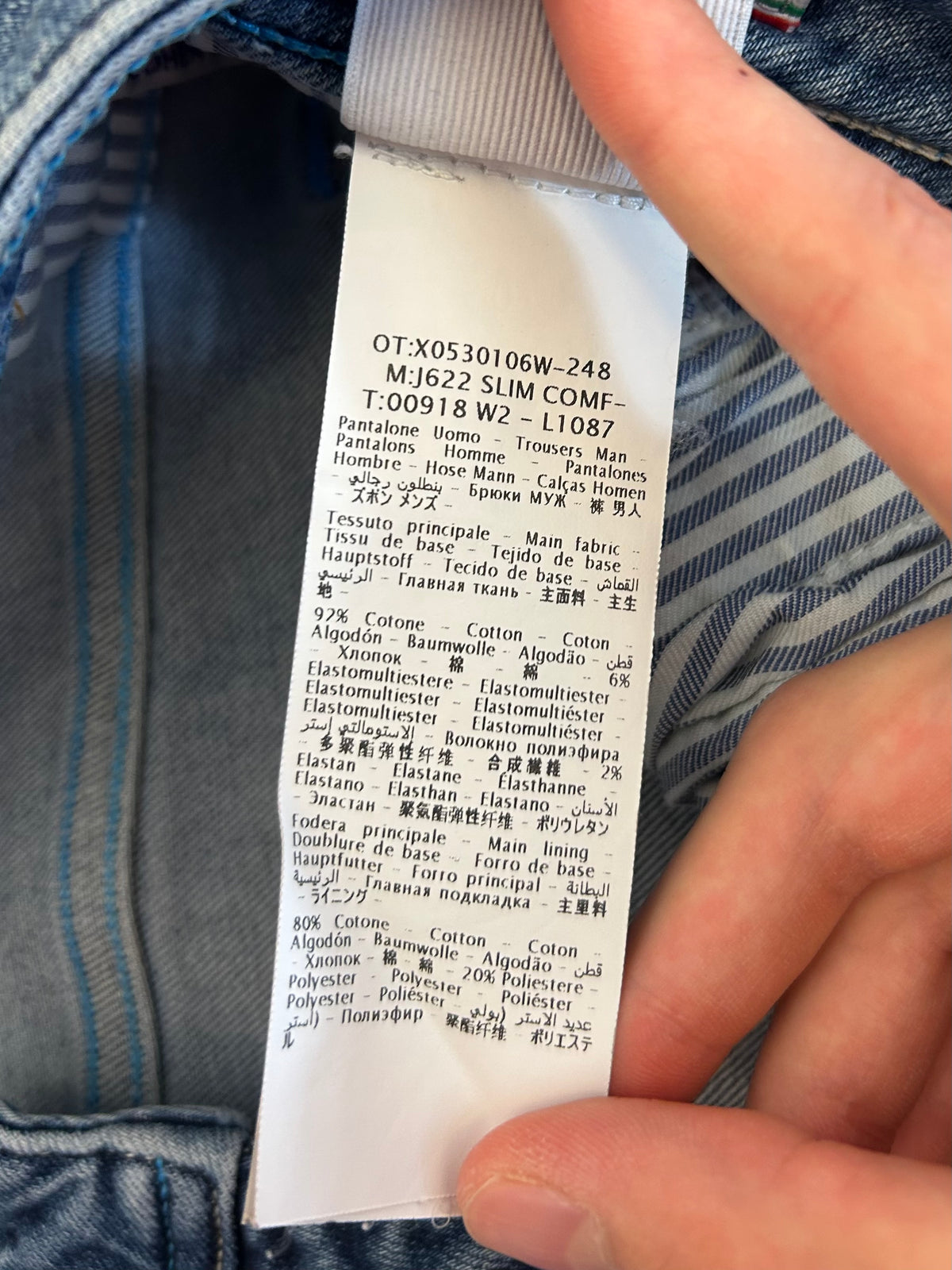 Jacob Cohën jeans - 622 Slim Comfort Turquoise Patch