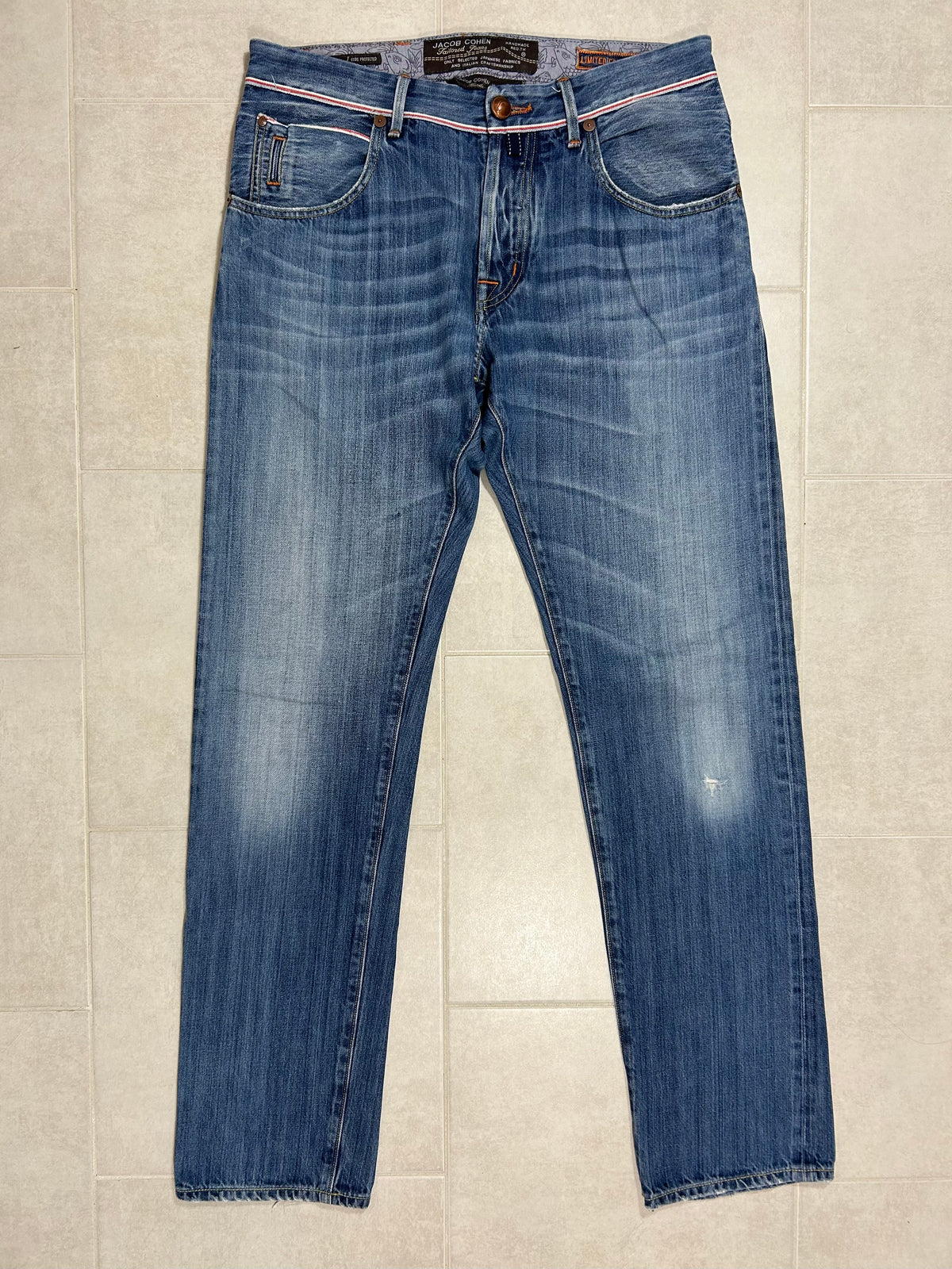 Jacob Cohën jeans - 688 Prince Limited Selvedge Orange Patch