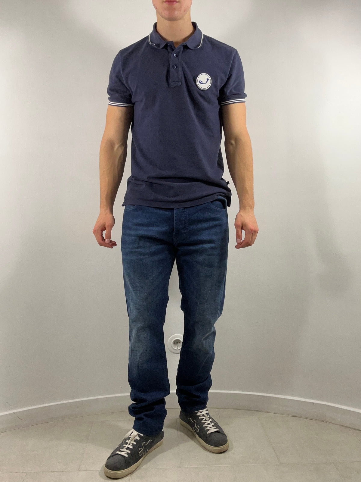 Jacob Cohën jeans - 688 Limited Edition Patchwork Patch Dark Blue Wash