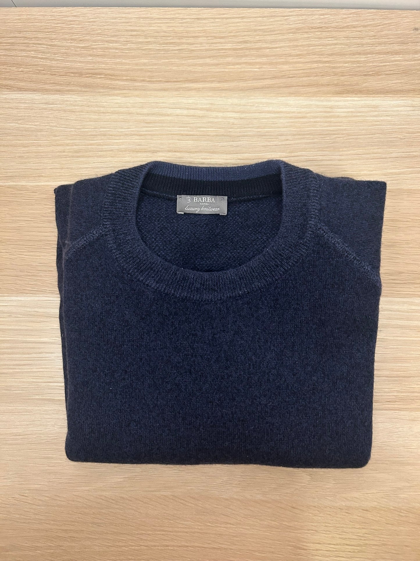 Barba Napoli - kashmirtröja navy blue