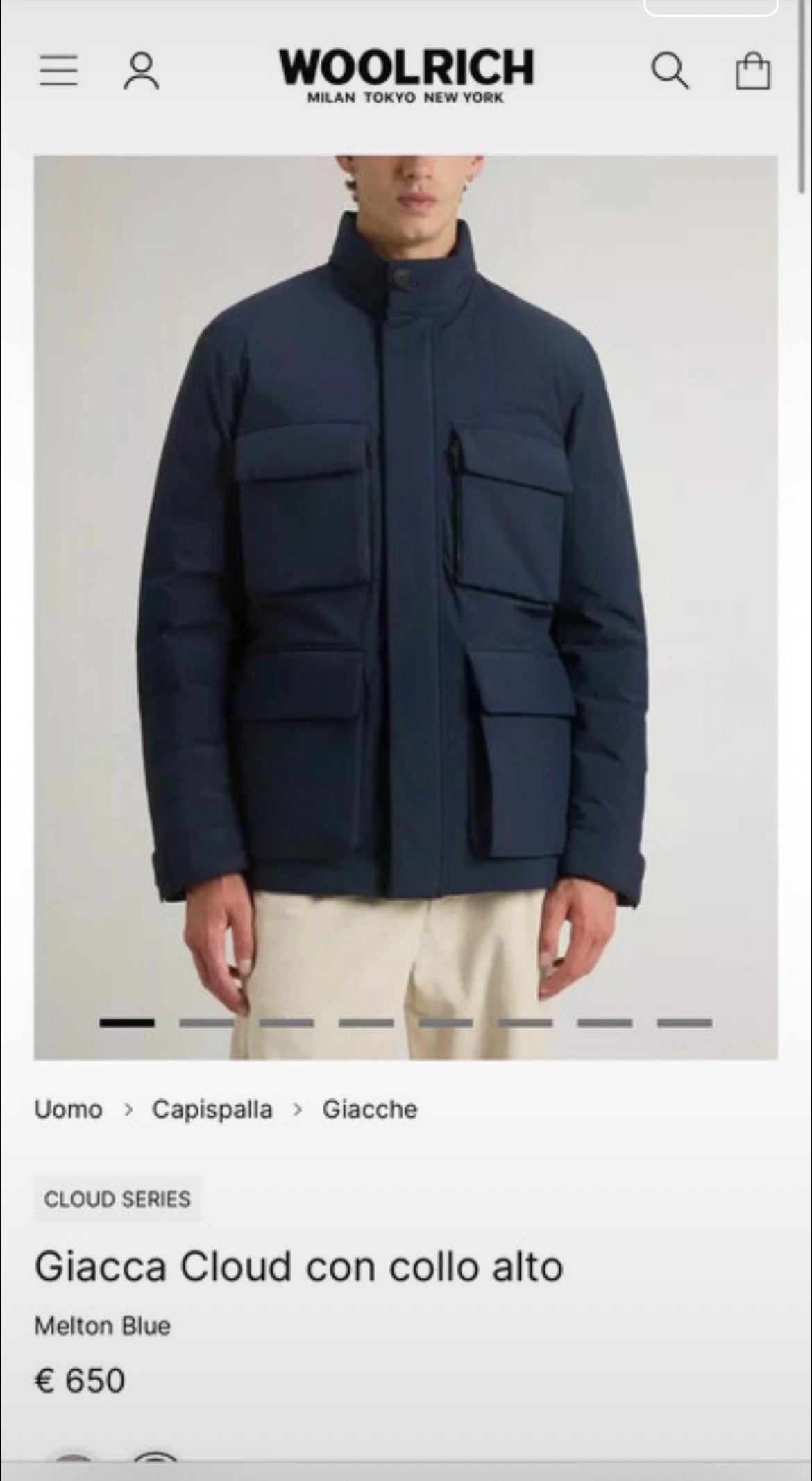 Woolrich Cloud jacka - navy blue