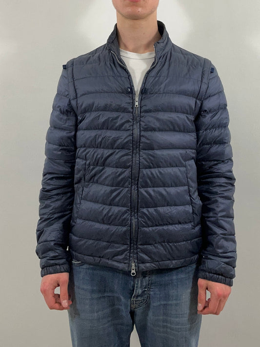 Herno light jacket - removable arms navy blue