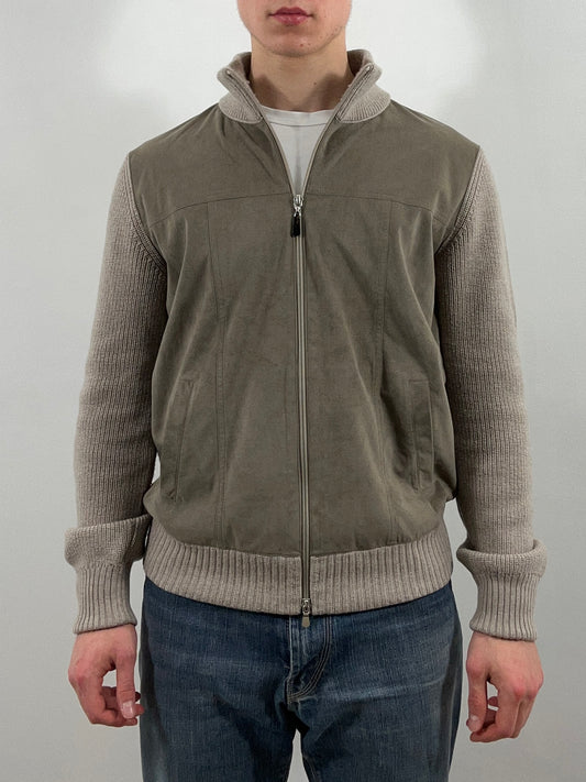 Gran Sasso Full-Zip Cardigan - beige/grå