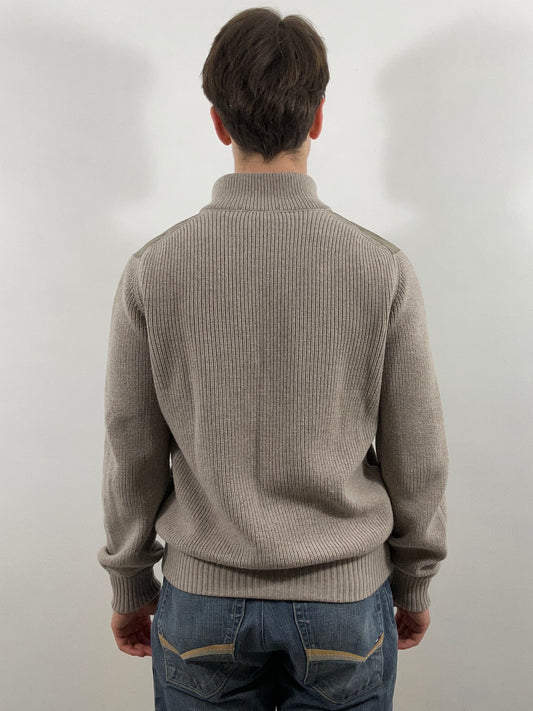 Gran Sasso Full-Zip Cardigan - beige/grå