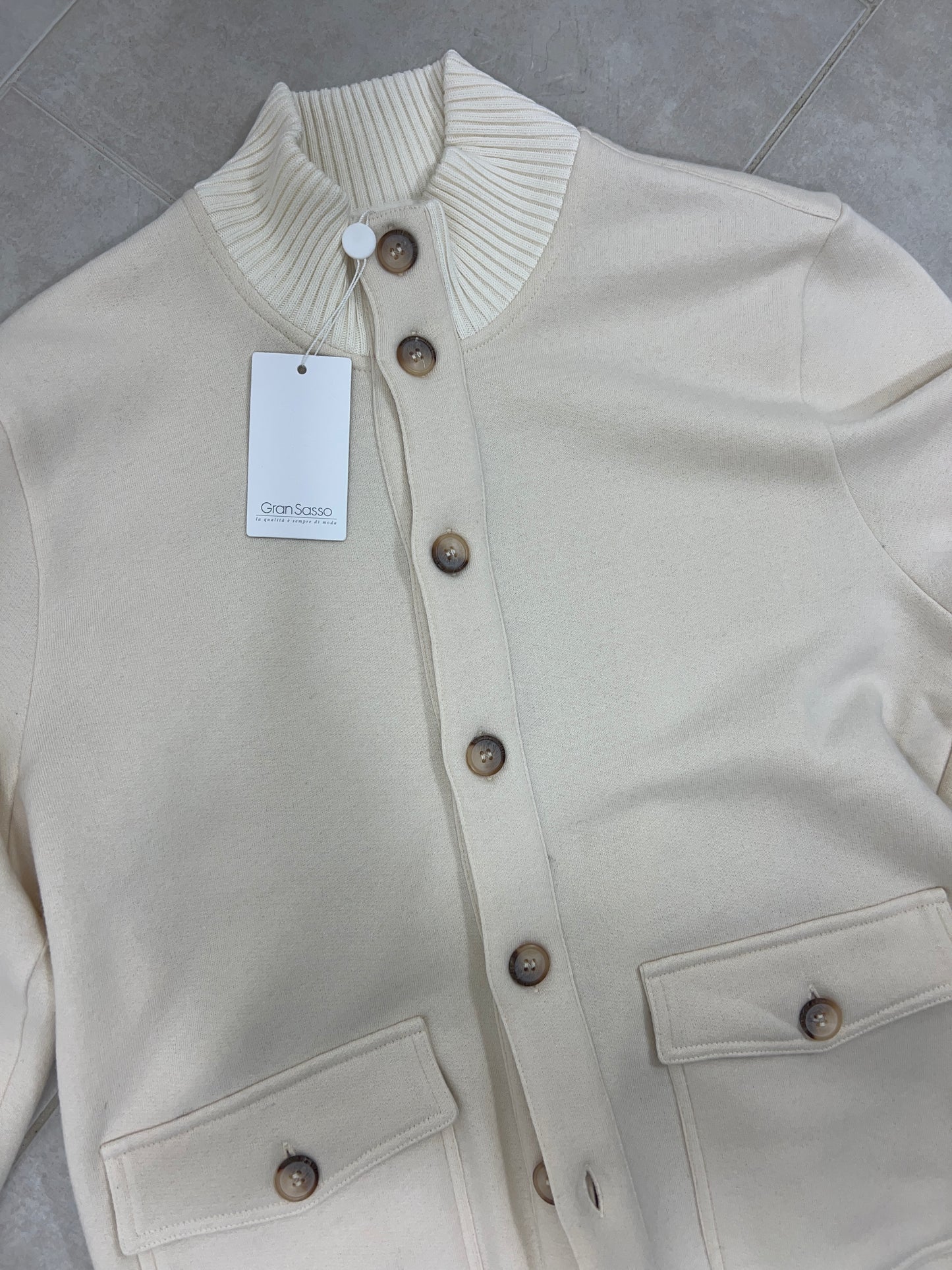 Gran Sasso Cardigan - stickad beige