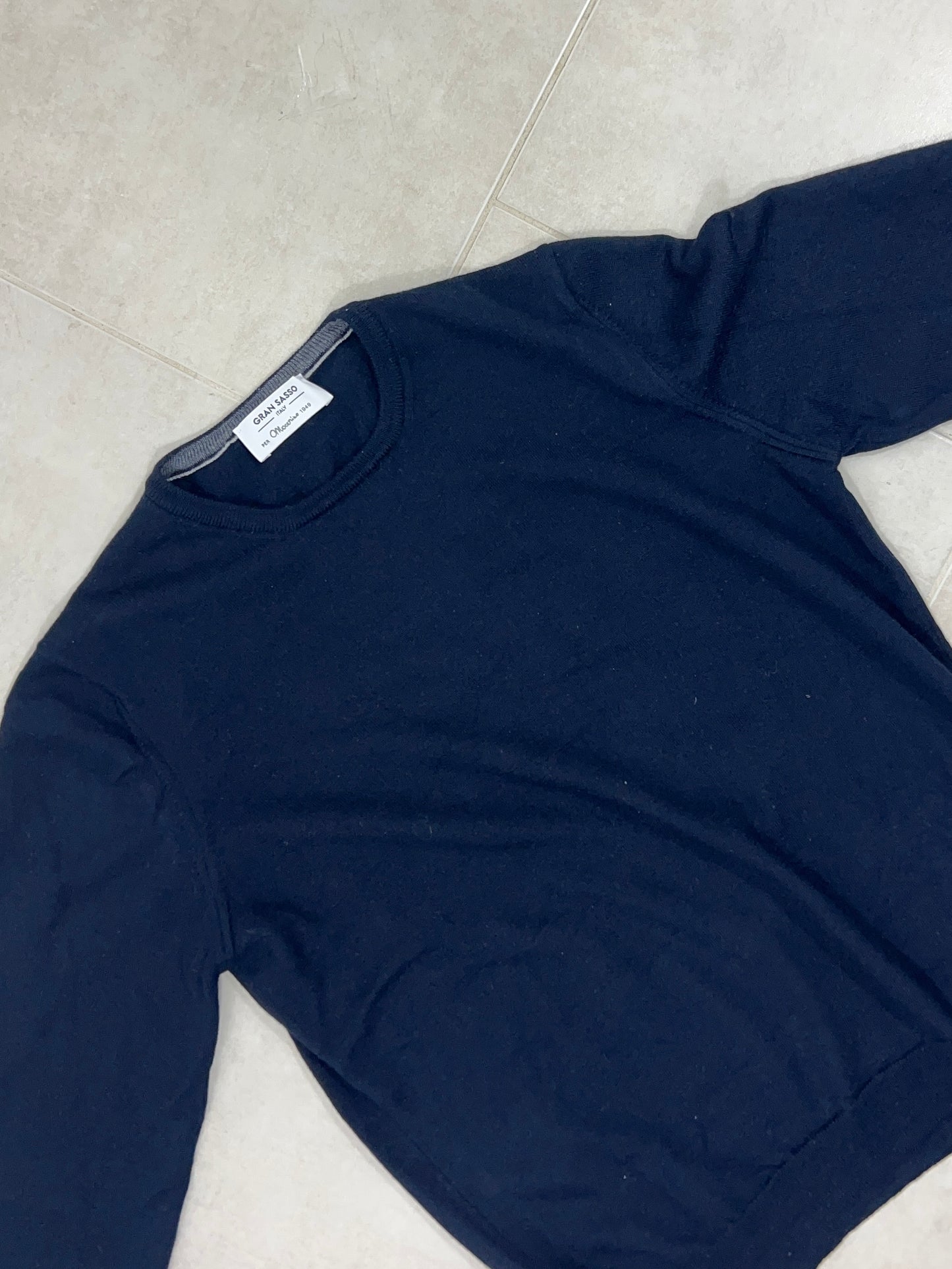 Gran Sasso stickad tröja - navy blue